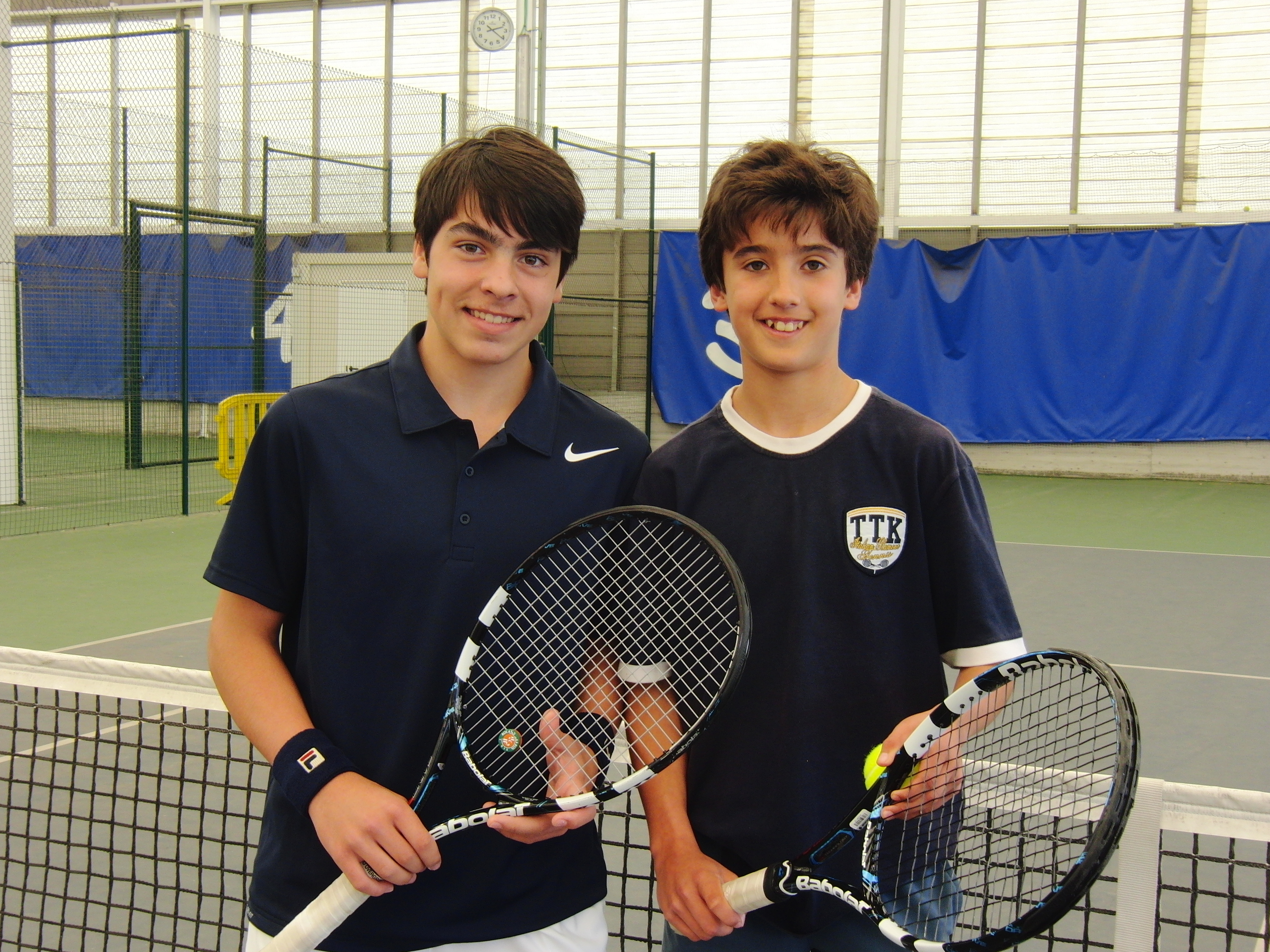 Campeones del campeonato infantil de tenis de Bizkaia en 2014
