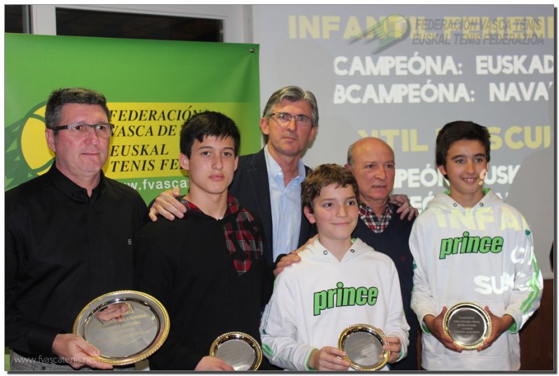 Entrega de trofeos de los Campeones de Euskadi por equipos